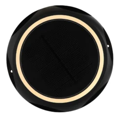 LED-Solarleuchte 36506, Erdspieß, Wandleuchte, schwarz, Alu