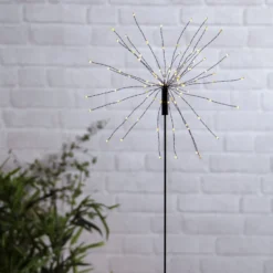 LED-Solarleuchte Firework mit Erdspieß, 100 cm