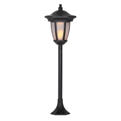LED-Solarleuchte Flame, 4 in 1, schwarz