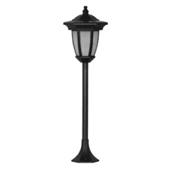 LED-Solarleuchte Flame, 4 in 1, schwarz