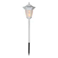 LED-Solarleuchte Flame, 4 in 1, weiß
