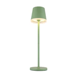 LED-Solarleuchte Metall, hellgrün, Höhe 41 cm, IP44