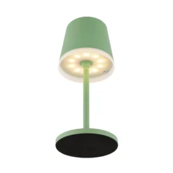 LED-Solarleuchte Metall, hellgrün, Höhe 41 cm, IP44