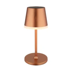 LED-Solarleuchte Metall, kupferfarben, Höhe 41 cm, IP44