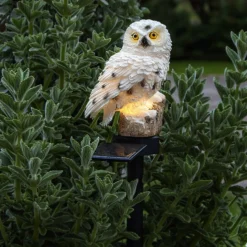 LED-Solarleuchte Owl mit Erdspieß