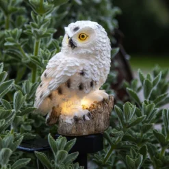 LED-Solarleuchte Owl mit Erdspieß