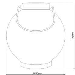 LED-Solarleuchte 52854, silber, Metall, 20 cm, IP44, 2er-Set
