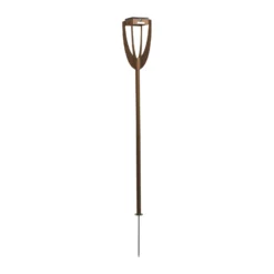 LED-Solarleuchte Tulip mit Erdspieß, corten