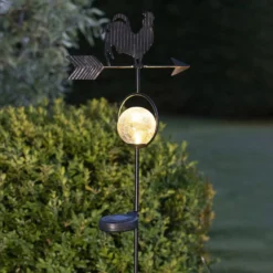 LED-Solarleuchte Windy, zeigt die Windrichtung