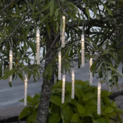 LED-Solarlichterkette Bubbly, 10-flammig, warmweiß