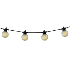 LED-Solar-Lichterkette CADENA, 2.500 K, schwarz 10-flg. 5 m