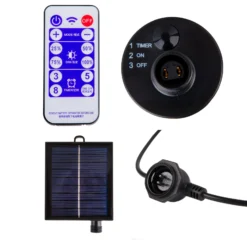 LED-Solar-Lichterkette CADENA, RGB, schwarz, 10-flg., 5 m