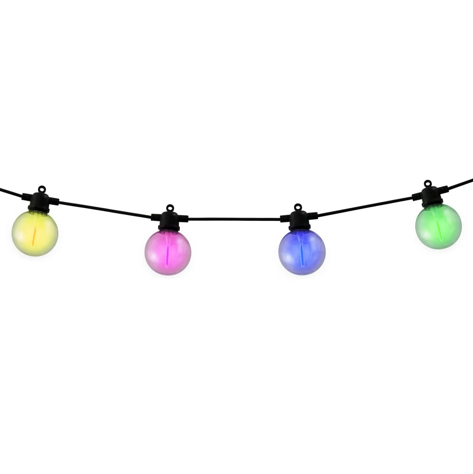 LED-Solar-Lichterkette CADENA, RGB, schwarz, 10-flg., 5 m