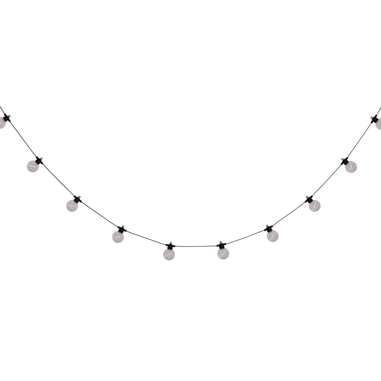 LED-Solar-Lichterkette CADENA, RGB, schwarz, 10-flg., 5 m