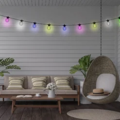 LED-Solar-Lichterkette CADENA, RGB, schwarz, 10-flg., 5 m