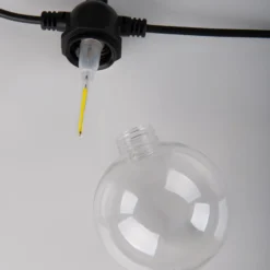 LED-Solar-Lichterkette CADENA, RGB, schwarz, 10-flg., 5 m