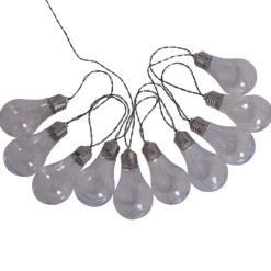 LED-Solar-Lichterkette Glühbirne, 10-flg.