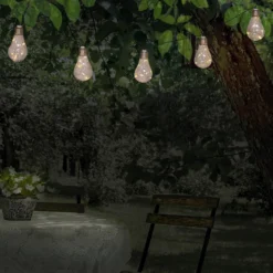 LED-Solar-Lichterkette Glühbirne, 10-flg.