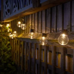 LED-Solar-Lichterkette GloBulb, 20-flammig, IP44