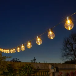 LED-Solar-Lichterkette GloBulb, 20-flammig, IP44