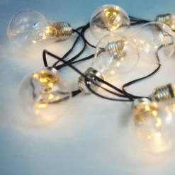 LED-Solar-Lichterkette 33708-10 in Silber metallic