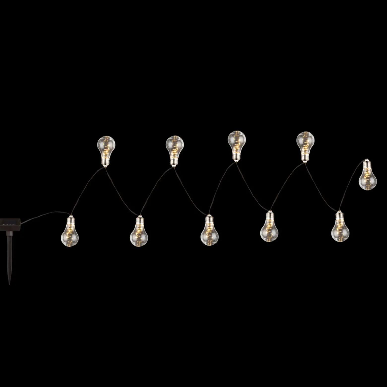 LED-Solar-Lichterkette 33708-10 in Silber metallic