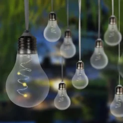 LED-Solar-Lichterkette 33708-10 in Silber metallic