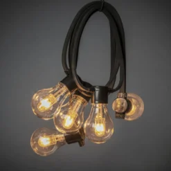 LED-Solar-Lichterkette Party, 6,2W, bernstein, IP44, 1800K