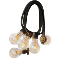 LED-Solar-Lichterkette Party, 6,2W, bernstein, IP44, 1800K