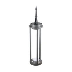 LED-Solar-Pollerleuchte Pilastro, Sensor, Erdspieß