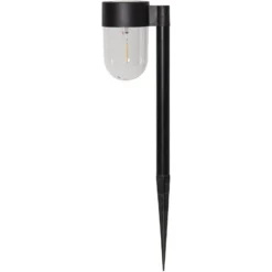 LED-Solarsockelleuchte Cupola im 2er-Set
