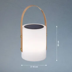 LED-Solartischleuchte Bari mit RGB-Farbwechsel