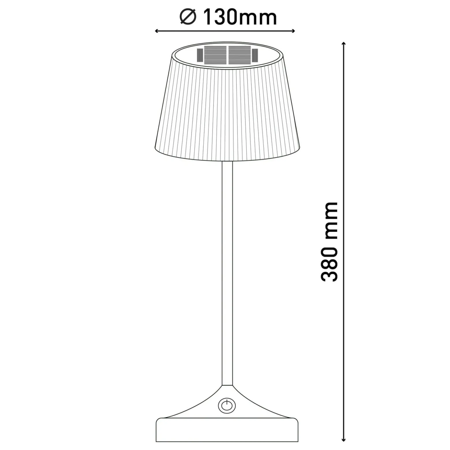 LED-Solar-Tischleuchte Emmi CCT aufladbar, grau