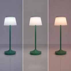 LED-Solar-Tischleuchte Emmi CCT aufladbar, grün