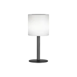 LED-Solar-Tischleuchte Lesina, sandschwarz/weiß