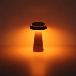 LED-Solar-Tischleuchte 36624, pink, Akku, CCT, IP54, dimmbar