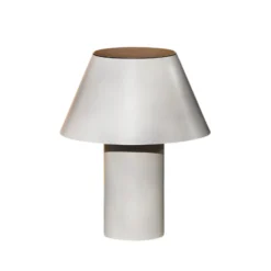 LED-Solar-Tischleuchte Vivo, grau, IP44, Höhe 30 cm, dim.