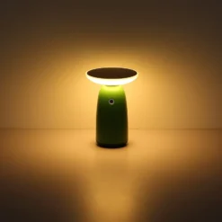 LED-Solar-Tischleuchte 36625, weiß, Metall, 23 cm, dimmbar
