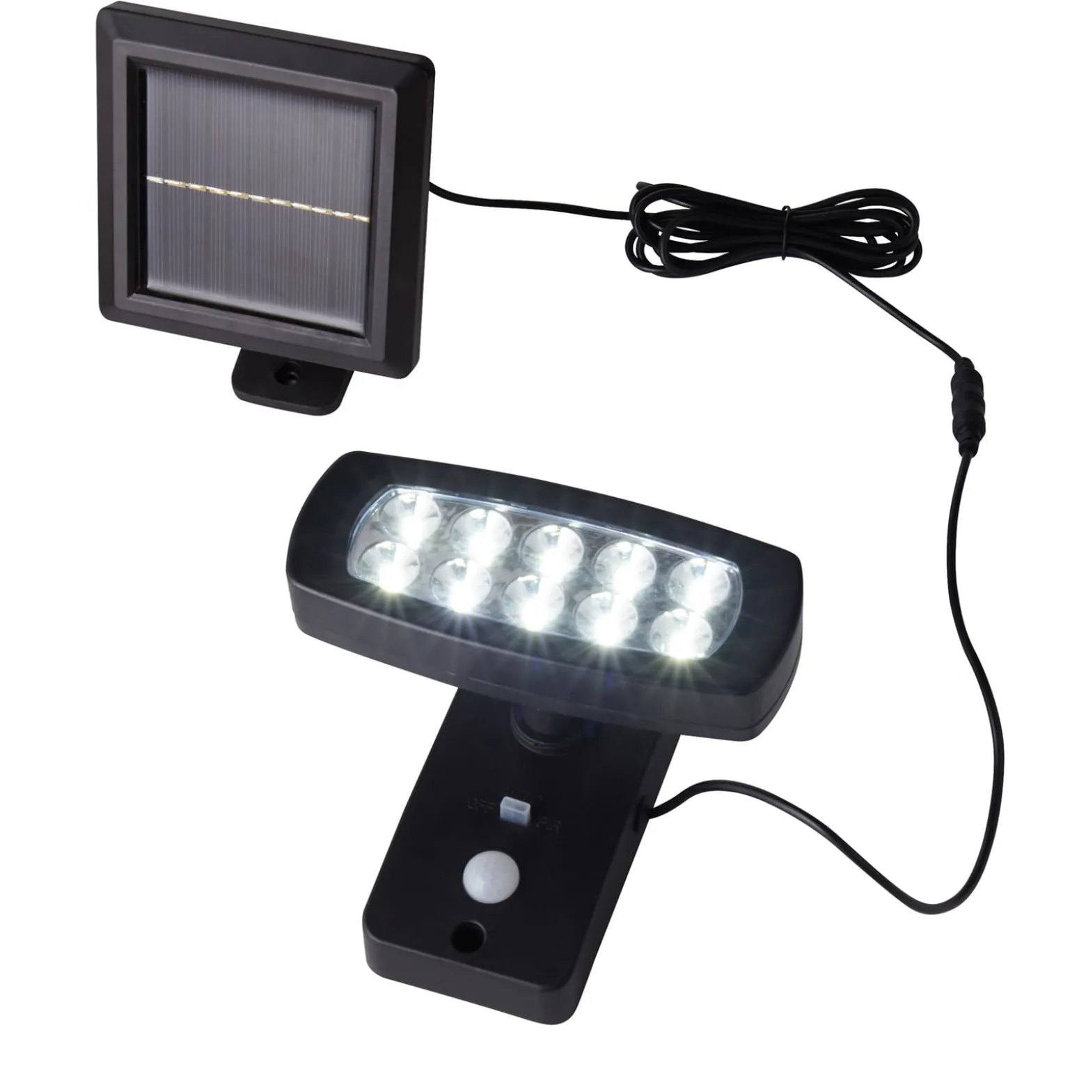 LED-Solarwandleuchte 67423BK-PIR, Bewegungsmelder