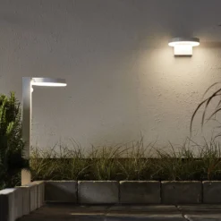 LED-Solar-Wandleuchte Vidi mit Bewegungsmelder
