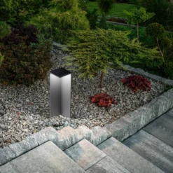 LED-Solarwegeleuchte Fold, dunkelgrau, Bewegungsmelder, IP54