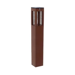 LED-Solar-Wegeleuchte Tradition Sensor Corten 90cm