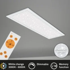 LED-Sternenhimmel-Panel Pallas CCT, 100 x 25 cm