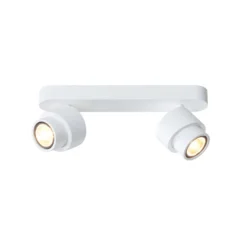 LED-Strahler BRUSH, weiß, 30 cm, 2-flg. Metall, dim, 2.700 K