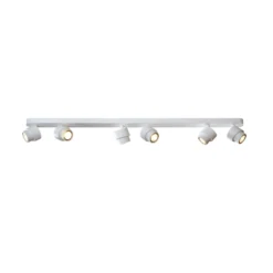 LED-Strahler BRUSH, weiß, 110 cm, 6-flg. Metall, dim 2.700 K