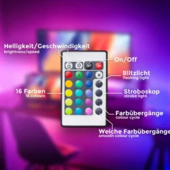 LED-Stripe Lee USB, Länge 3 m, RGBW, Fernbedienung