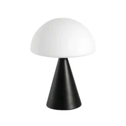 LED-Tischlampe Blip, schwarz/weiß, Glas, CCT, Touchdimmer