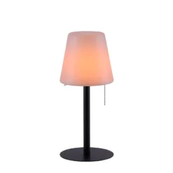 LED-Tischlampe Keno, Erdspieß, Zugschalter, Akku