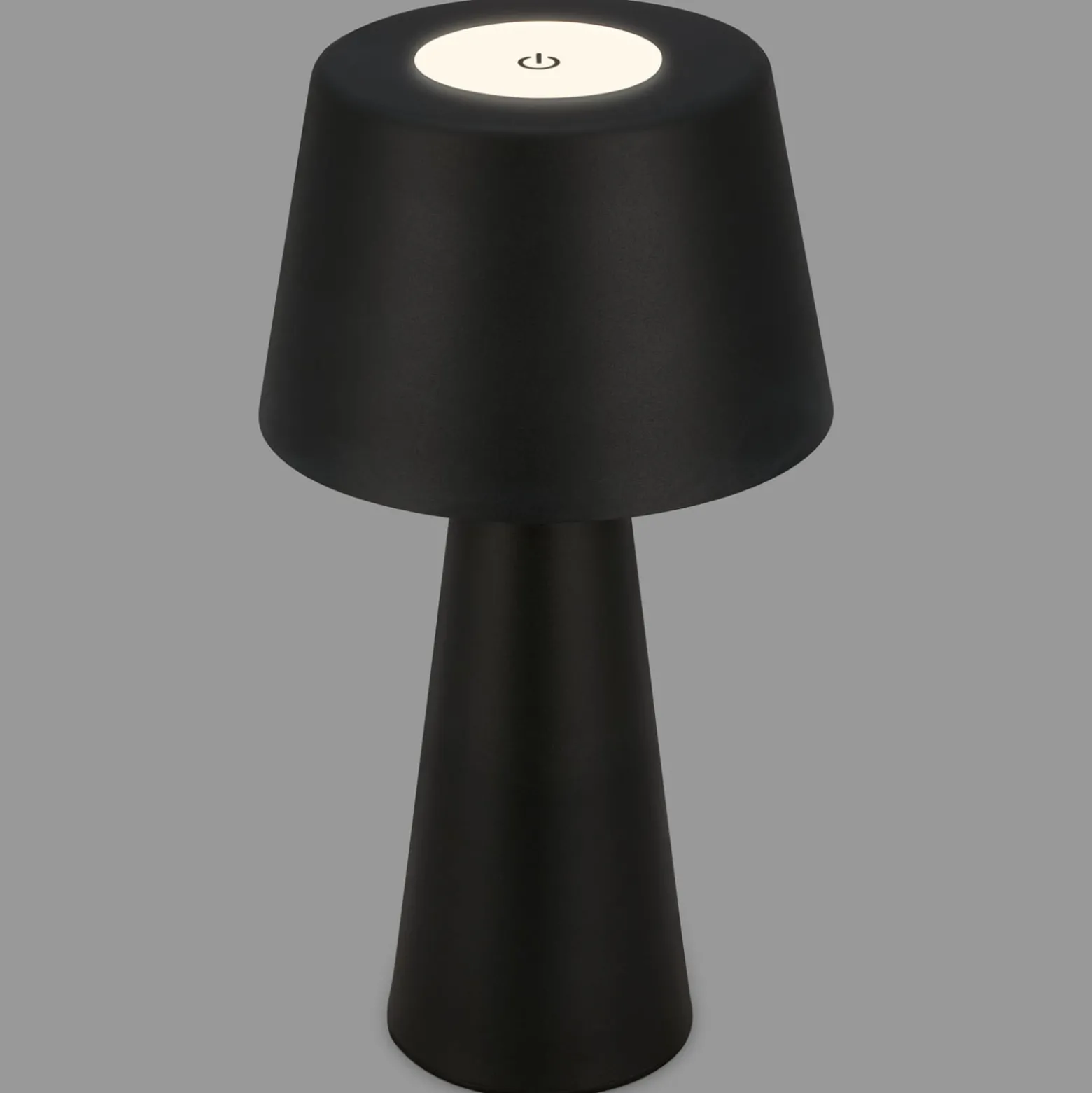 LED-Tischlampe Kihi mit aufladbarem Akku, schwarz