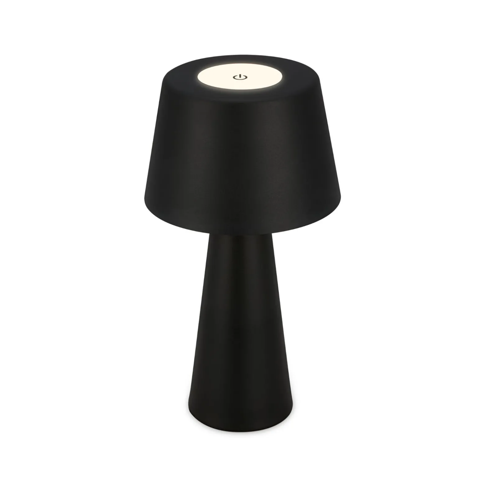 LED-Tischlampe Kihi mit aufladbarem Akku, schwarz